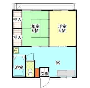 "日立市アパート・小森アパート間取り図