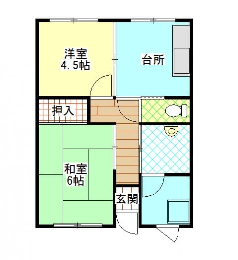 "日立市アパート・助川マンション間取り図